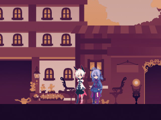 Nanashi and Misane are in CocoAlley, one of the areas in the game.